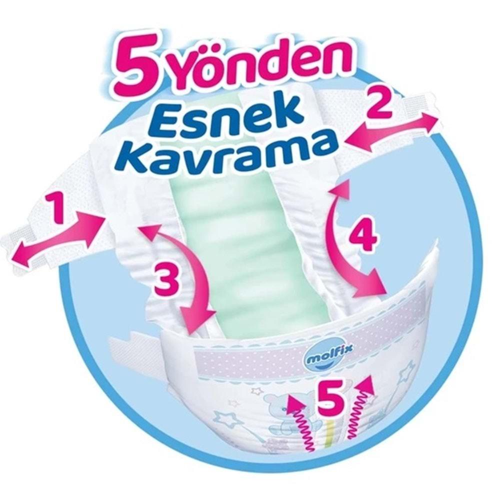Molfix Bebek Bezi Beden:3 (4-9Kg) Midi 324 Adet Aylık Ultra Fırsat Pk