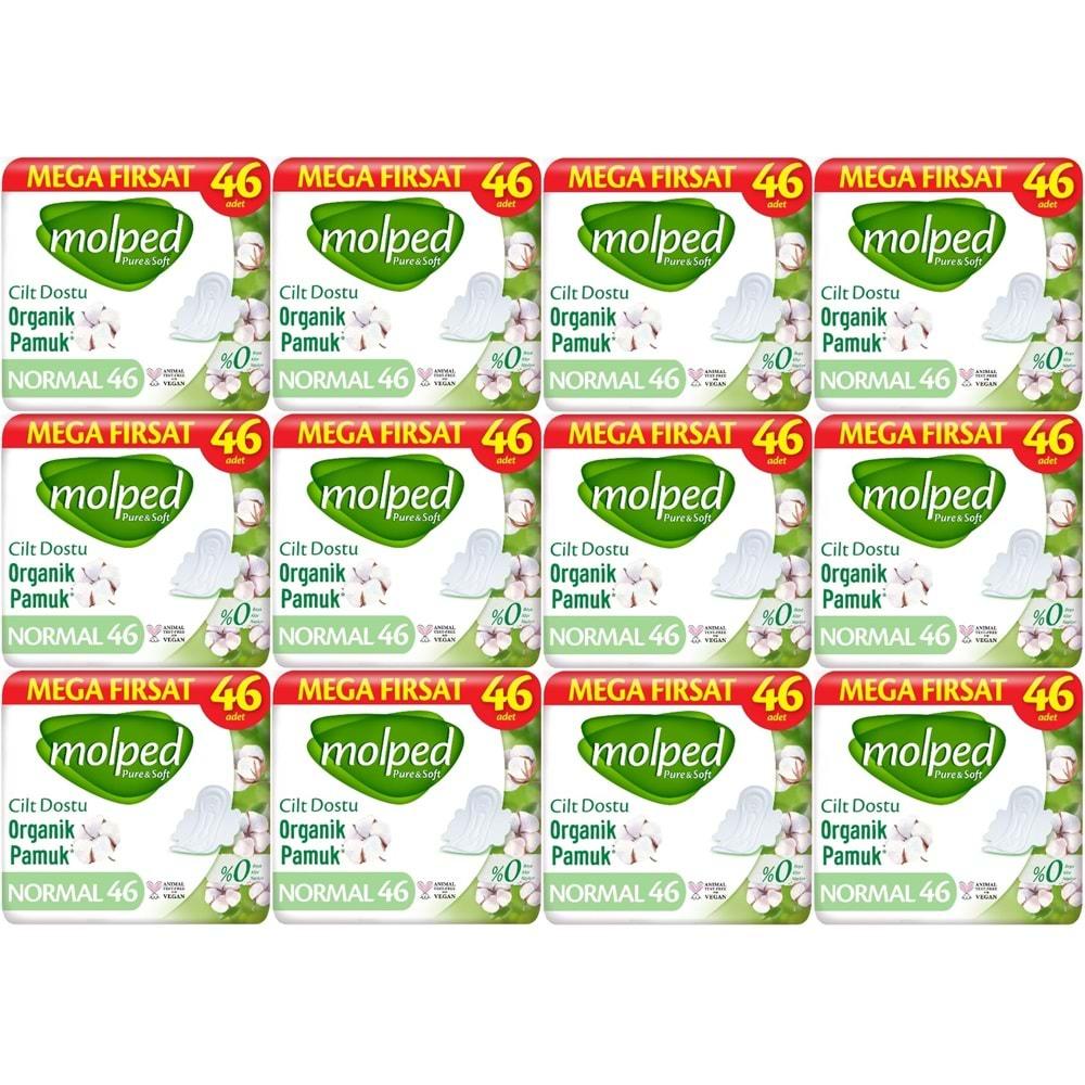 Molped Pure&Soft Hijyenik Ped Normal 552 (12PK*46) Adet Mega Pk