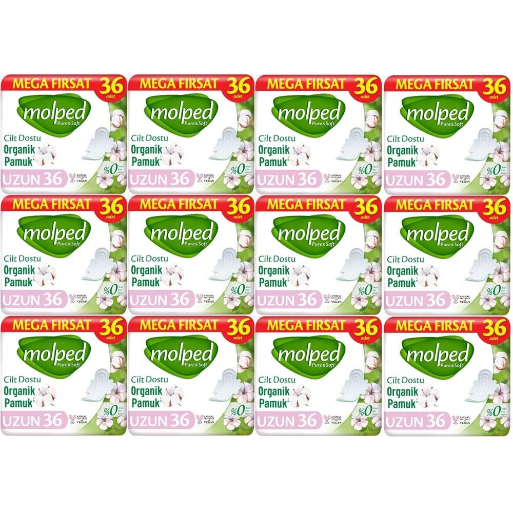 Molped Pure&Soft Hijyenik Ped Uzun 432 (12PK*36) Adet Mega Pk