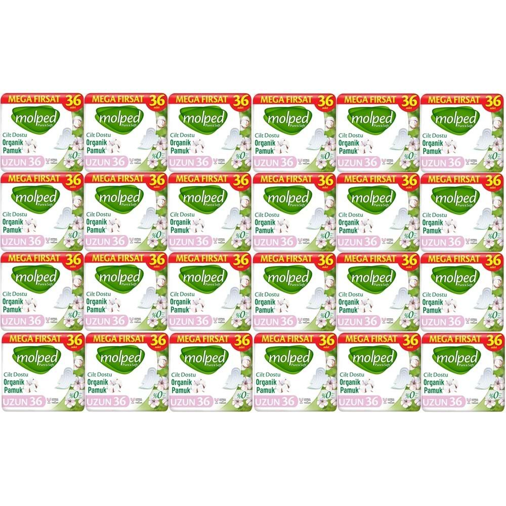 Molped Pure&Soft Hijyenik Ped Uzun 864 (24PK*36) Adet Mega Pk