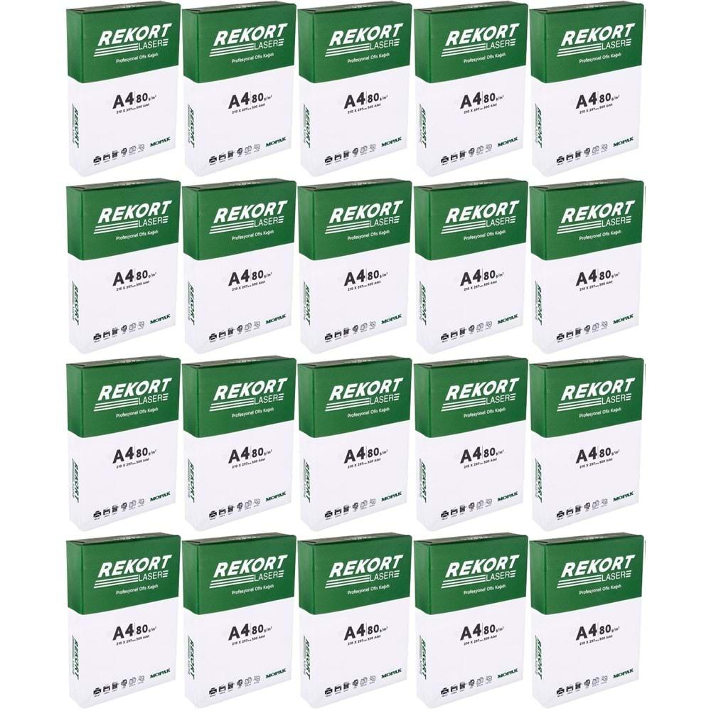Mopak Rekort A4 80GR/M2 Fotokopi Kağıdı 10000 Adet (20PK*500)