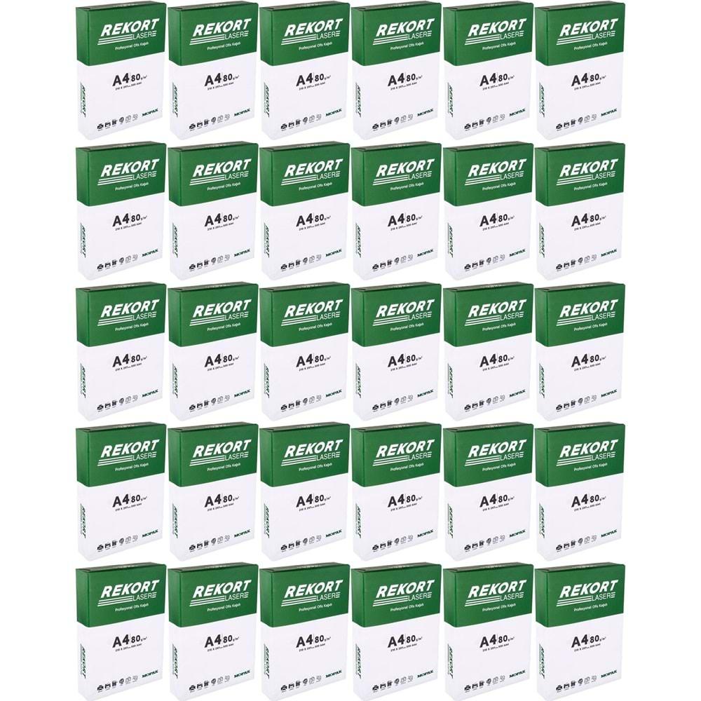 Mopak Rekort A4 80GR/M2 Fotokopi Kağıdı 12500 Adet (30PK*500)