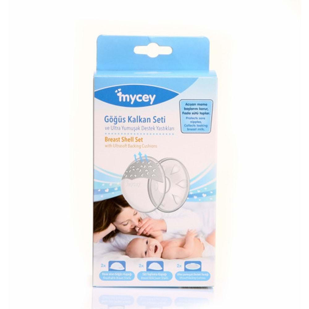 Mycey Ultra Yumuşak Göğüs Kalkanı Seti (2 Li Set)