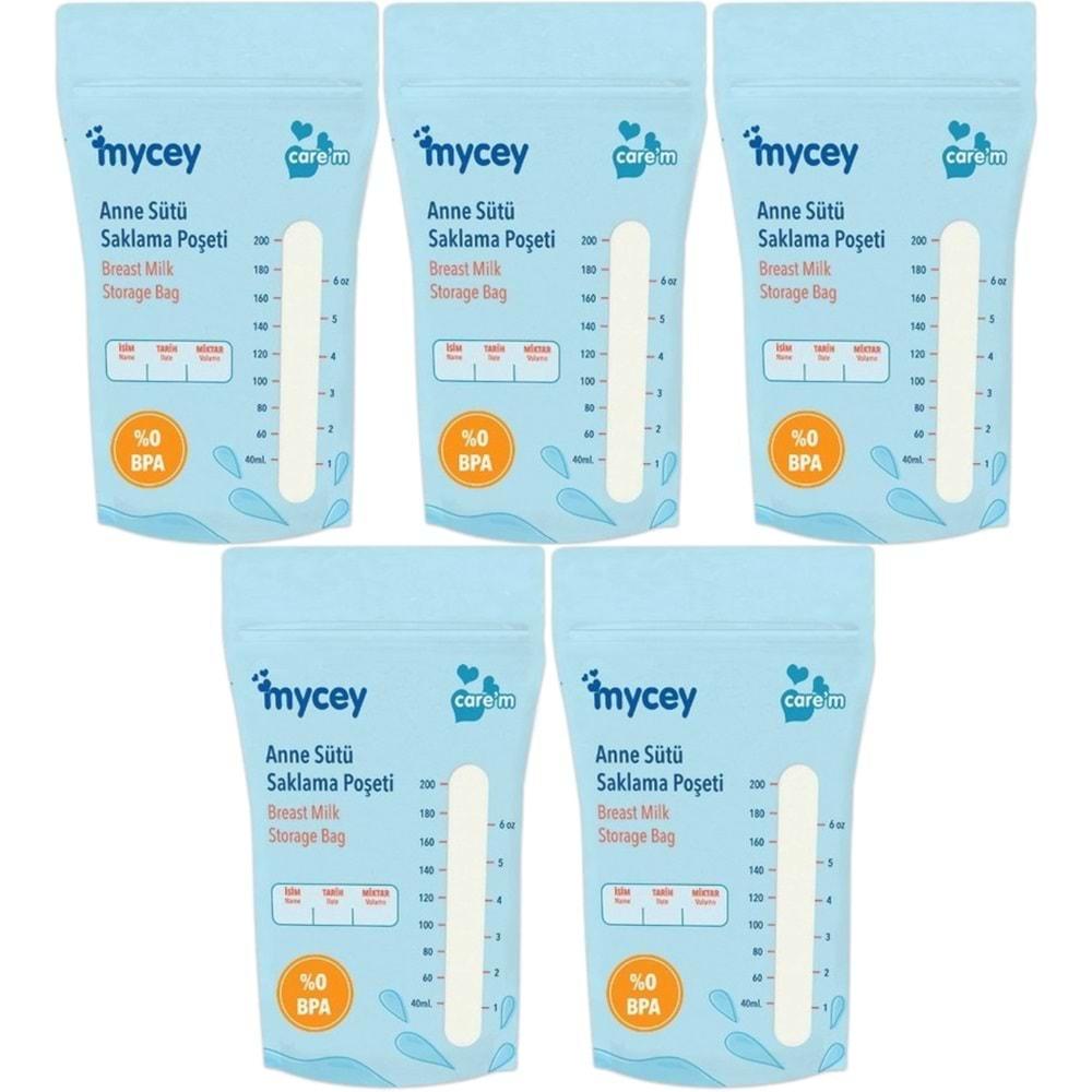 Mycey Anne Sütü / Süt Saklama Poşeti 25 Li Pk Tekli (5 Li Set)