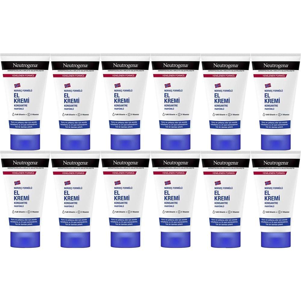 Neutrogena El Bakım Kremi 50ML Parfümlü (12 Li Set)