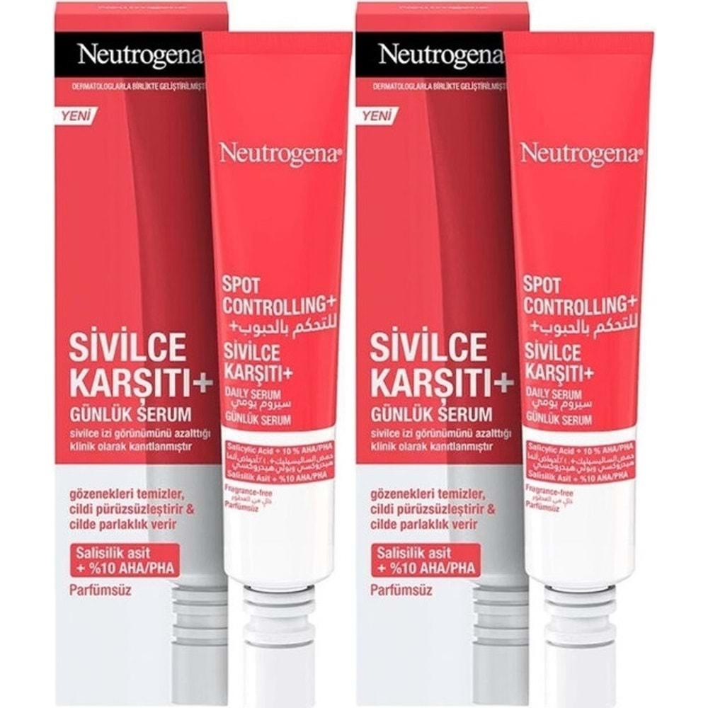 Neutrogena Spot Controlling Sivilce Karşıtı Serum 30ML (2 Li Set)