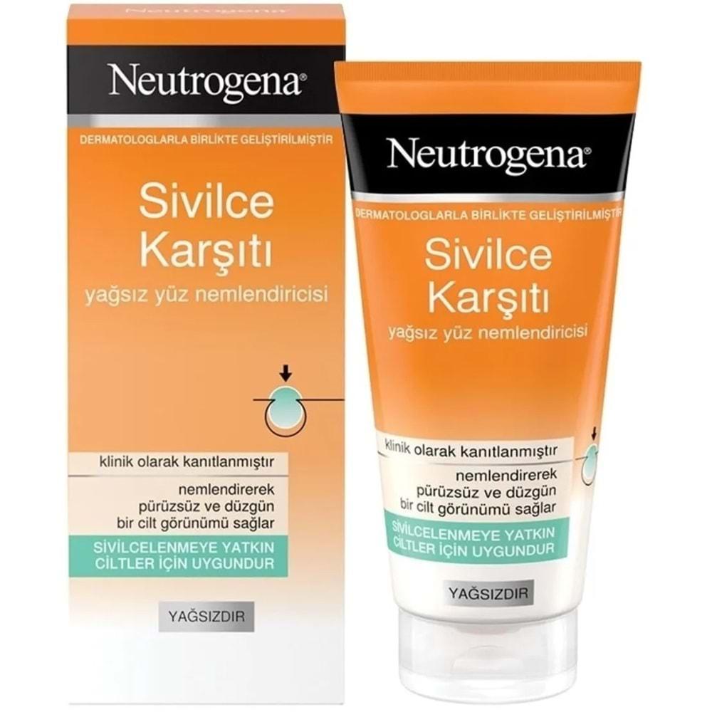 Neutrogena Sivilce Karşıtı Yağsız Yüz Nemlendiricisi 50ML (3 Lü Set)