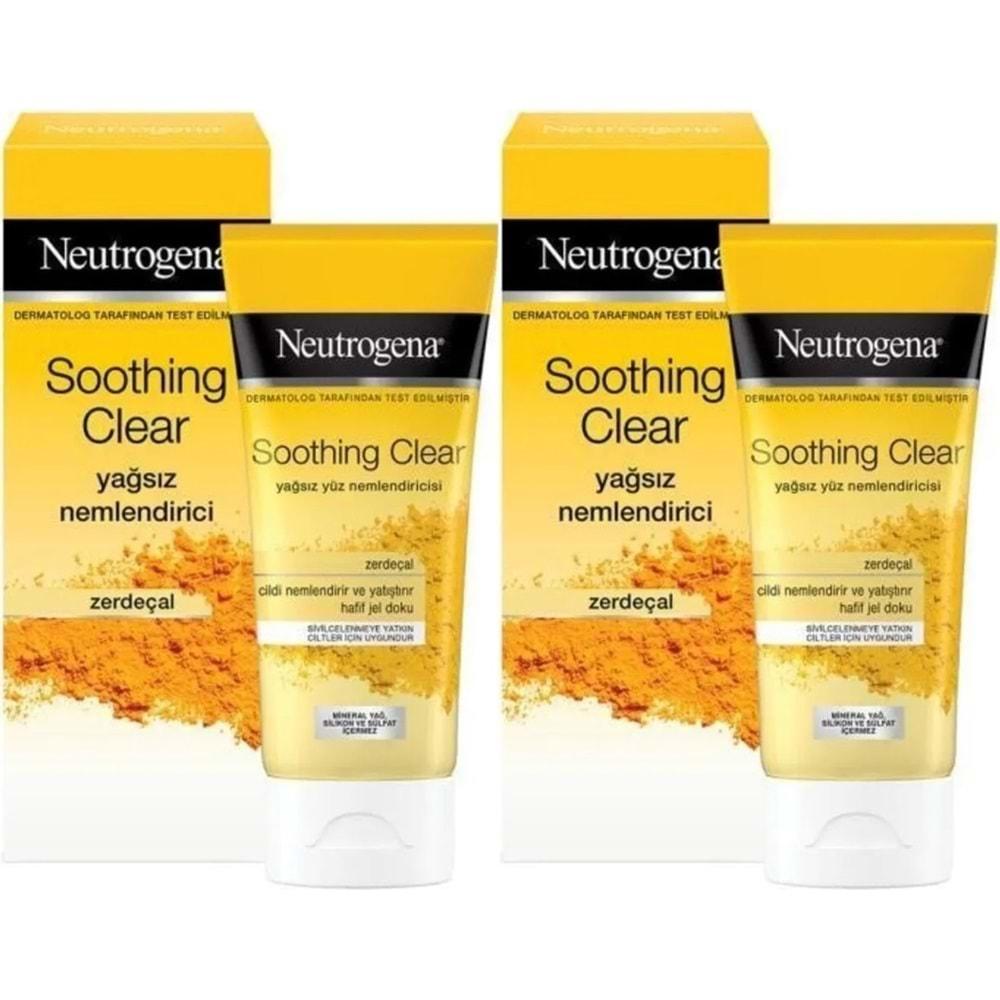 Neutrogena Soothing Clear Yağsız Nemlendirici 75ML (2 Li Set)