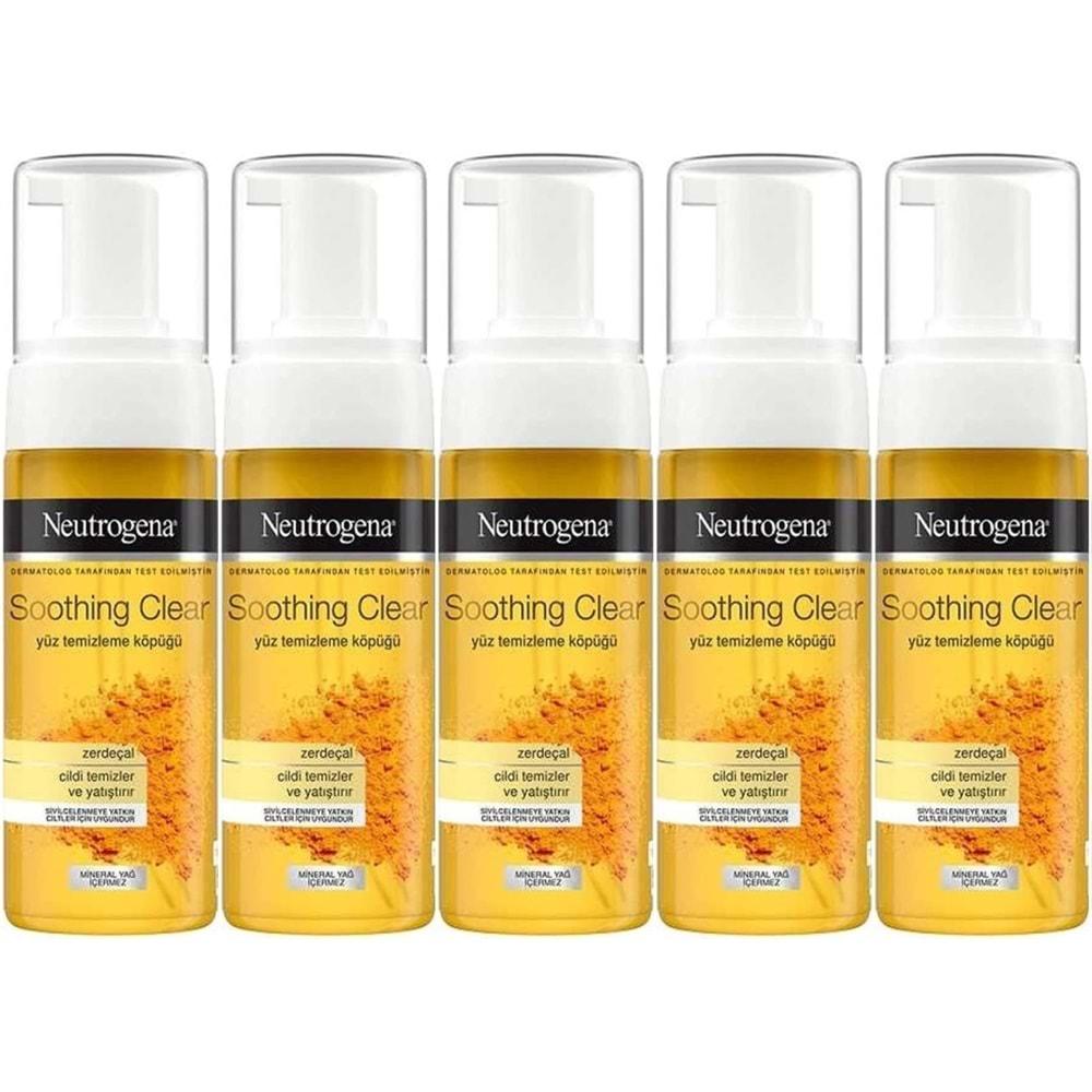 Neutrogena Soothing Clear Yüz Temizleme Köpüğü 150ML (5 Li Set)