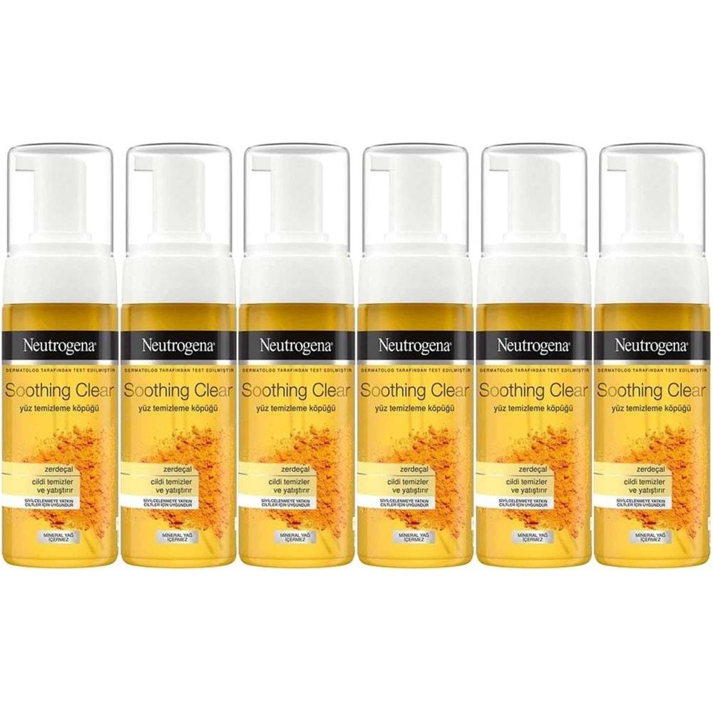 Neutrogena Soothing Clear Yüz Temizleme Köpüğü 150ML (6 Lı Set)