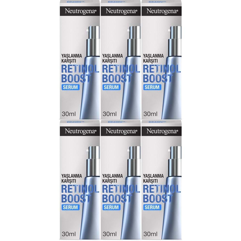 Neutrogena Retinol Boost Serum Antiaging 30ML (Yaşlanma Karşıtı Serum) (6 Lı Set)