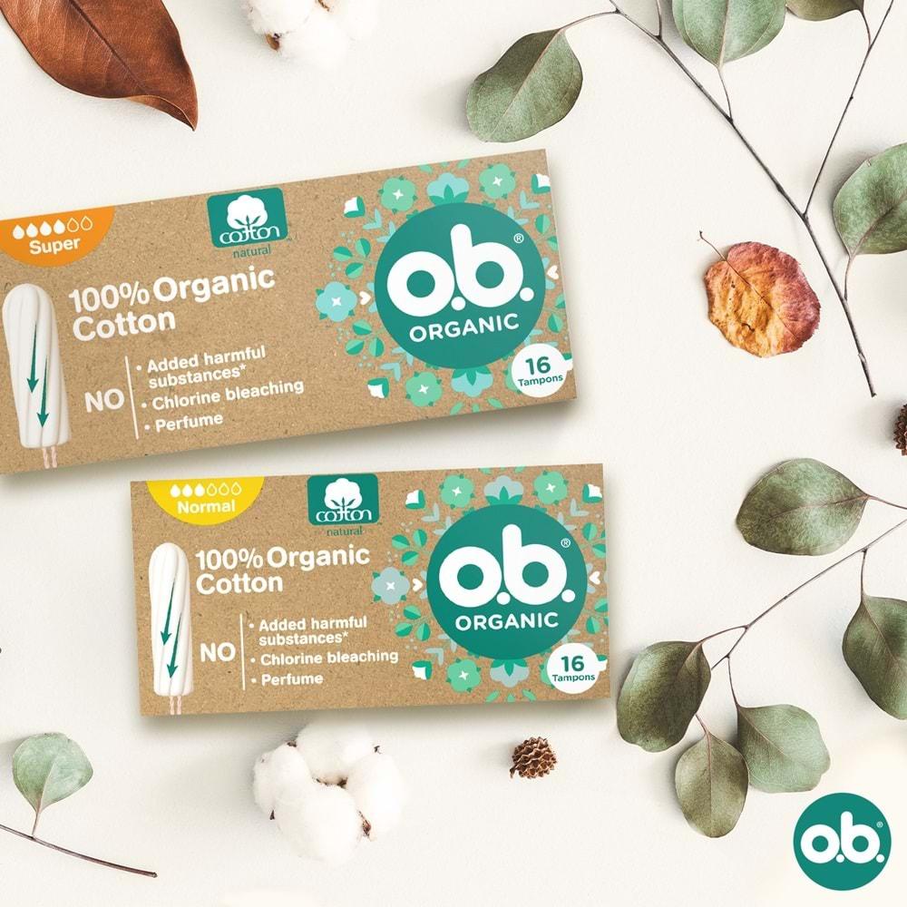 O.B Organic Normal Tampon 48 Li Set (3PK*16)