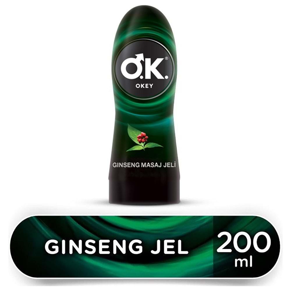 Okey Masaj Jeli 200ML Ginseng (Masaj Jeli) (2 Li Set)