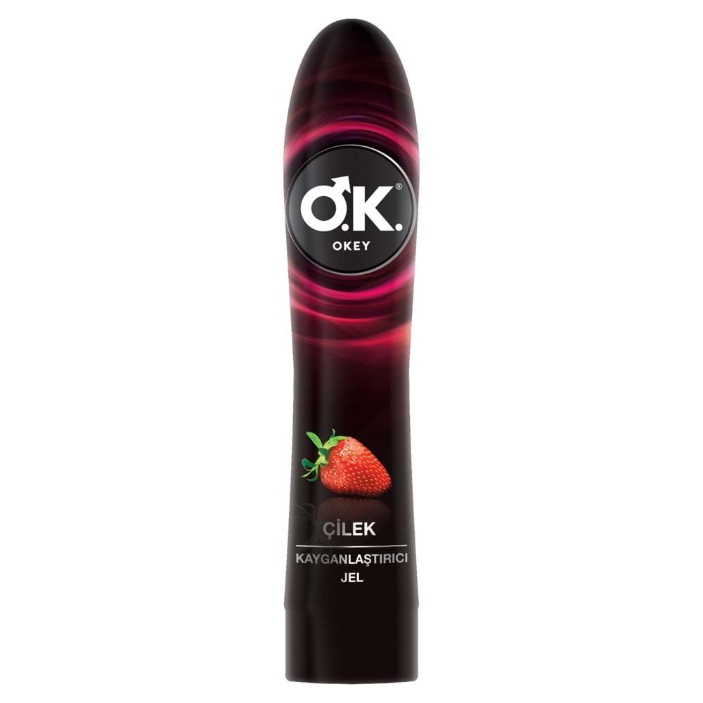 Okey Kayganlaştırıcı Jel 100ML Çilekli (2 Li Set)