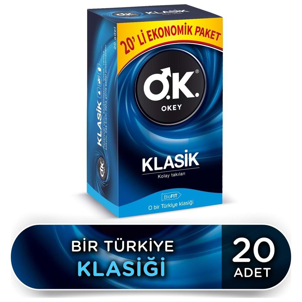 Okey Prezervatif 80 Adet Klasik Ekonomik Pk (4 Lü Set)