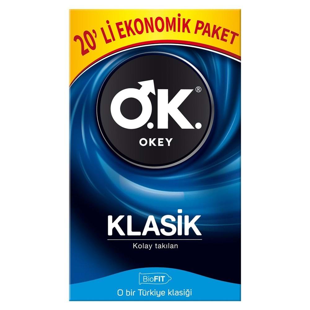 Okey Prezervatif 100 Adet Klasik Ekonomik Pk (5 Li Set)