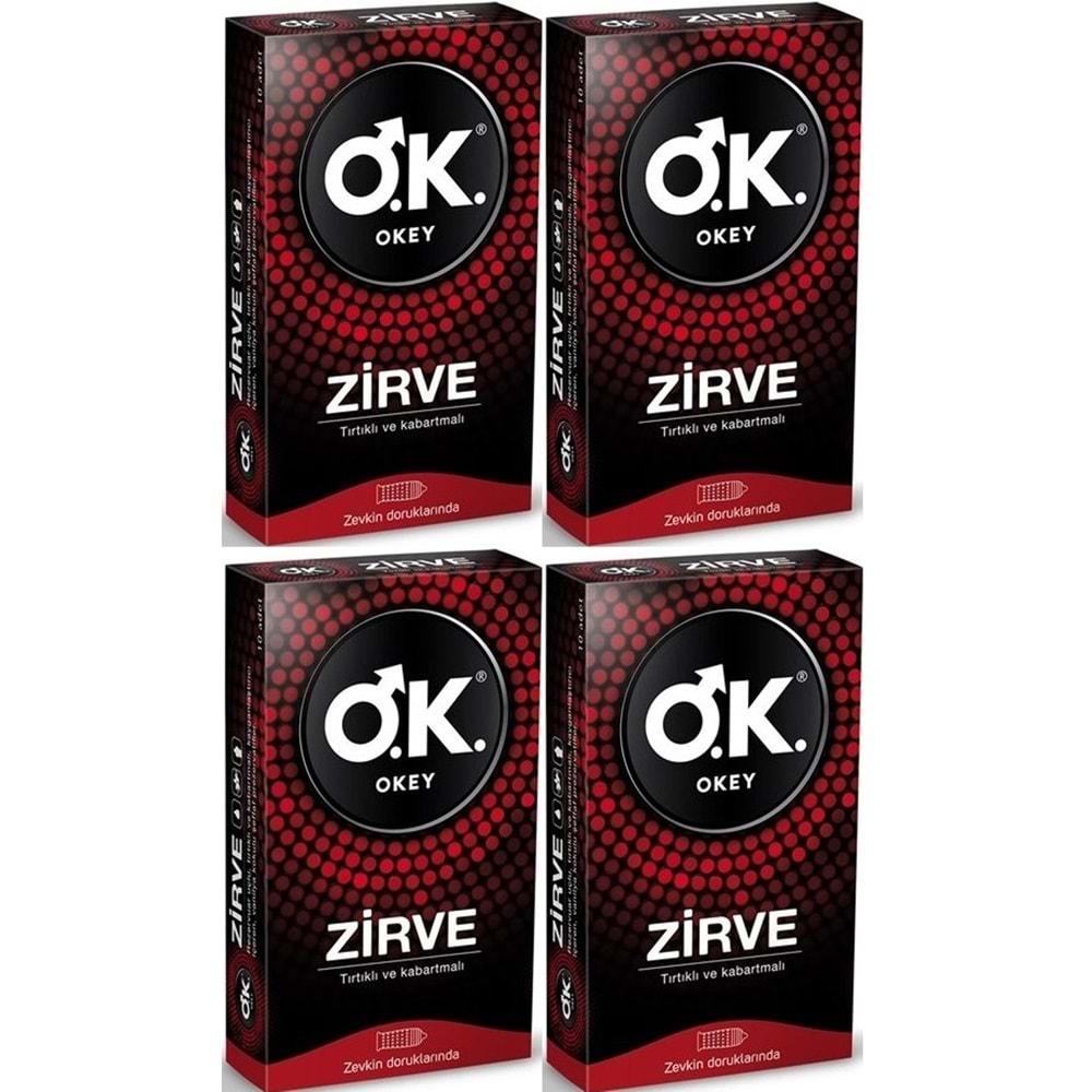 Okey Prezervatif 40 Adet Zirve (4 Lü Set)