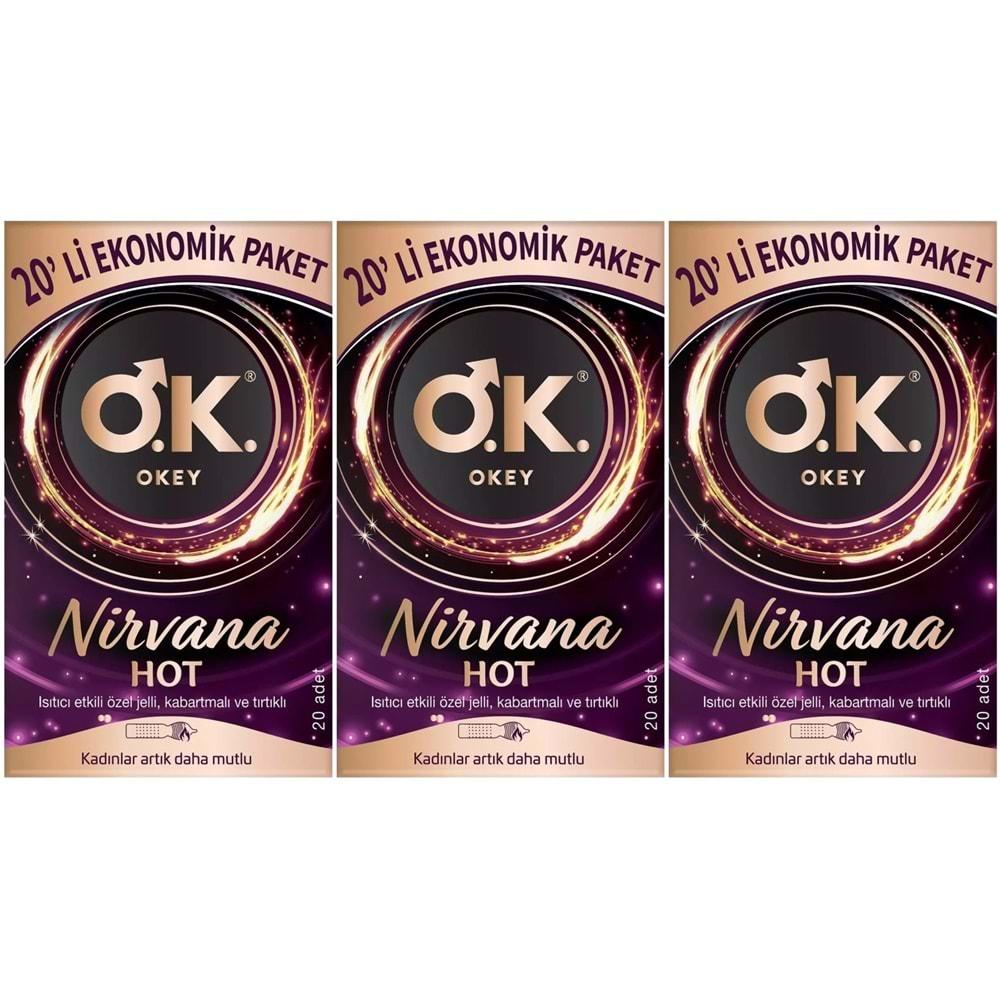 Okey Prezervatif 60 Adet Nirvana Ekonomik Pk (3 Lü Set)