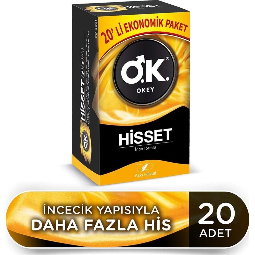 Okey Prezervatif 80 Adet Hisset Ekonomik Pk (4 Lü Set)