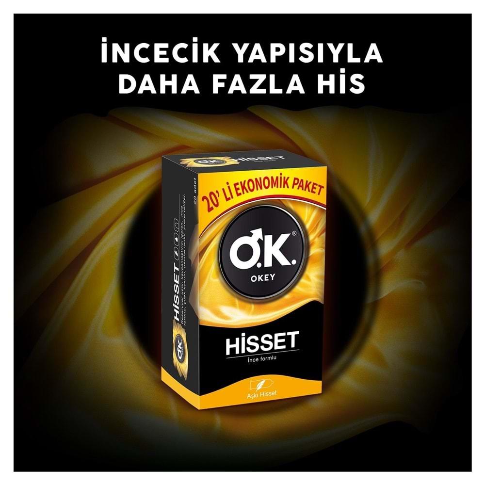 Okey Prezervatif 80 Adet Hisset Ekonomik Pk (4 Lü Set)