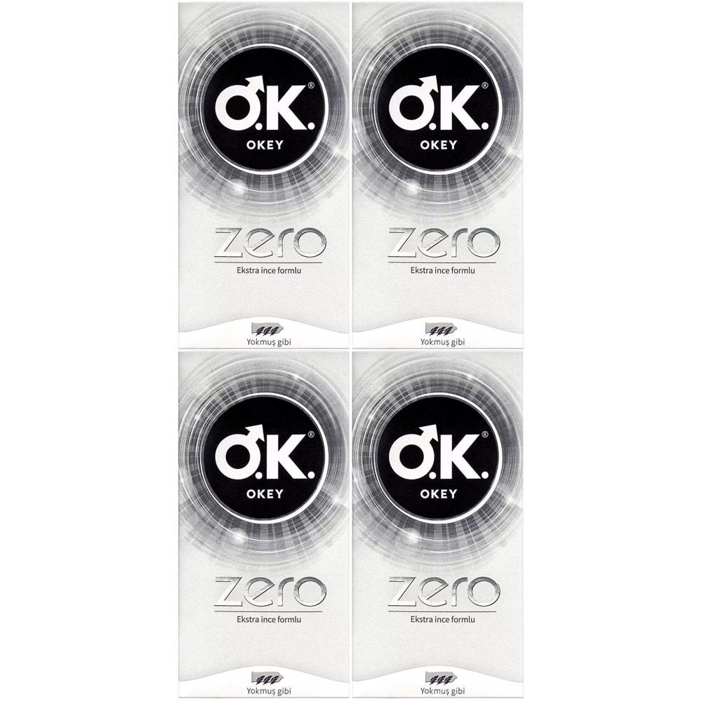 Okey Prezervatif 40 Adet Zero (Ekstra İnce Formlu) (4PK*10)