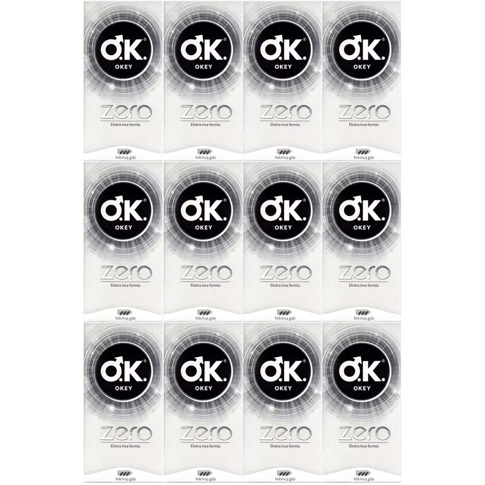 Okey Prezervatif 240 Adet Zero (Ekstra İnce Formlu) Ekonomik Pk (12PK*20)