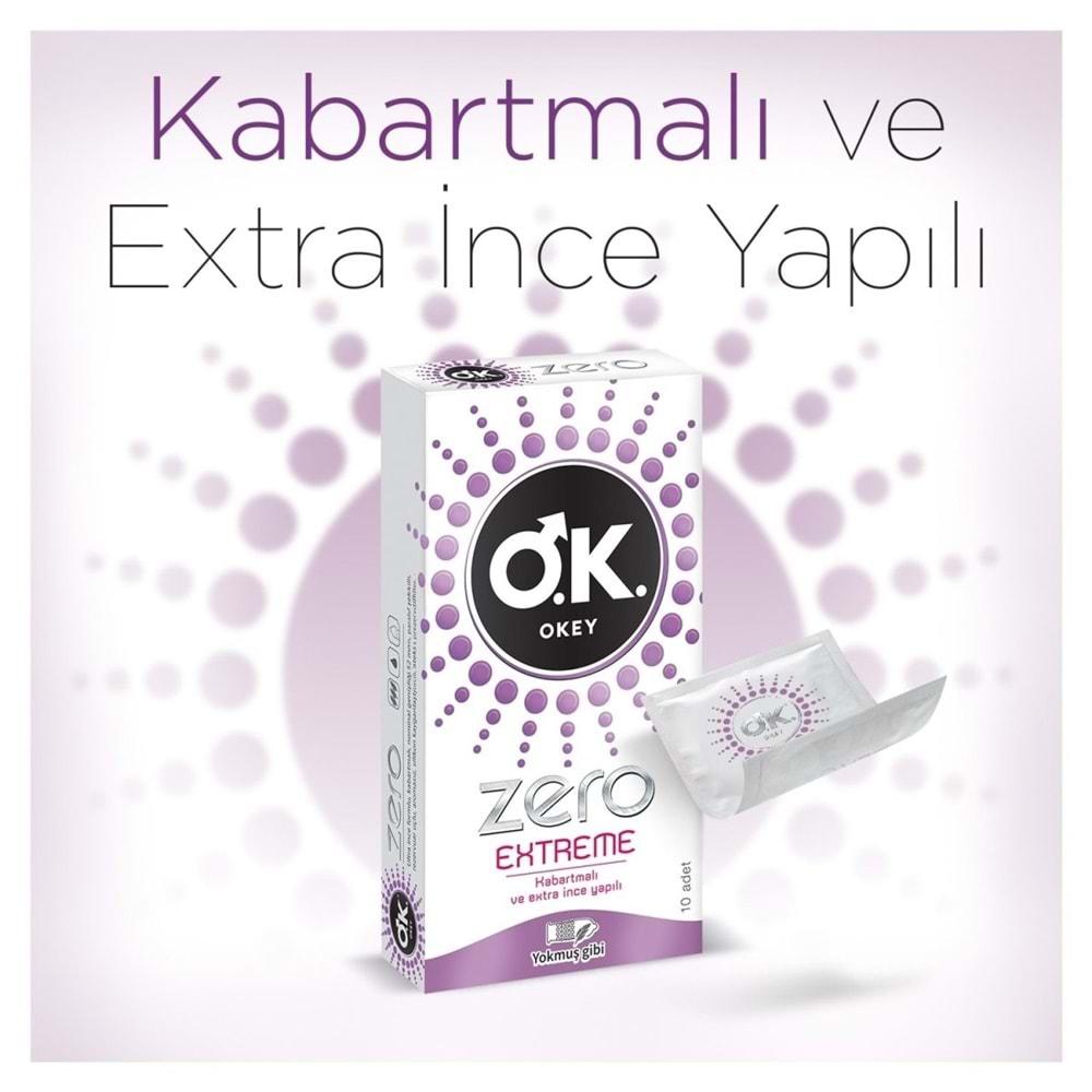 Okey Prezervatif 120 Adet Zero Extreme Ekonomik Pk (6 Lı Set)