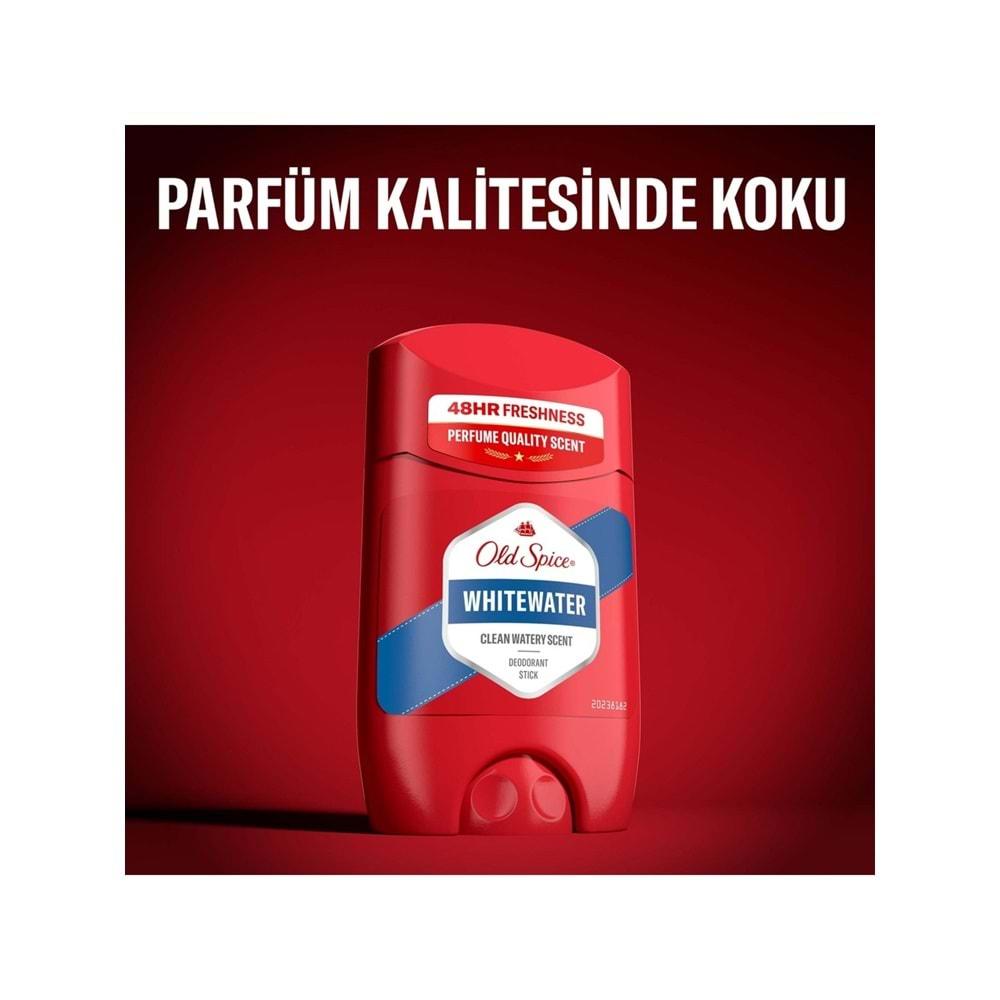 Old Spice WhiteWater & Captain Stick Roll-On Men/Erkek Deodorant 50ML (Karma 4 Lü Set)