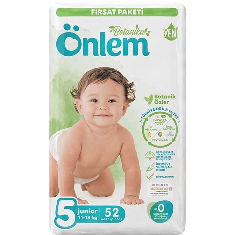 Önlem Bebek Bezi Botanika Beden:5 (11-18KG) Junior 312 Adet Ekstra Fırsat Pk