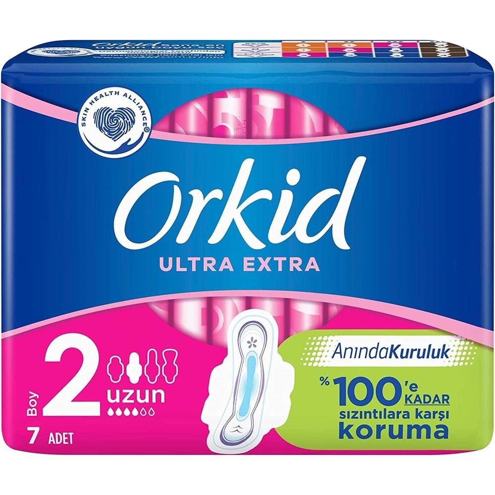 Orkid Hijyenik Ped Ultra Extra Koruma Uzun 35 Adet (5PK*7)