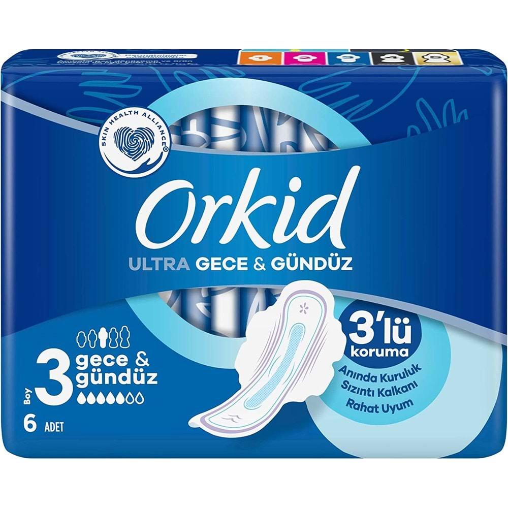 Orkid Hijyenik Ped Ultra Extra Gece&Gündüz 30 Adet (5PK*6)