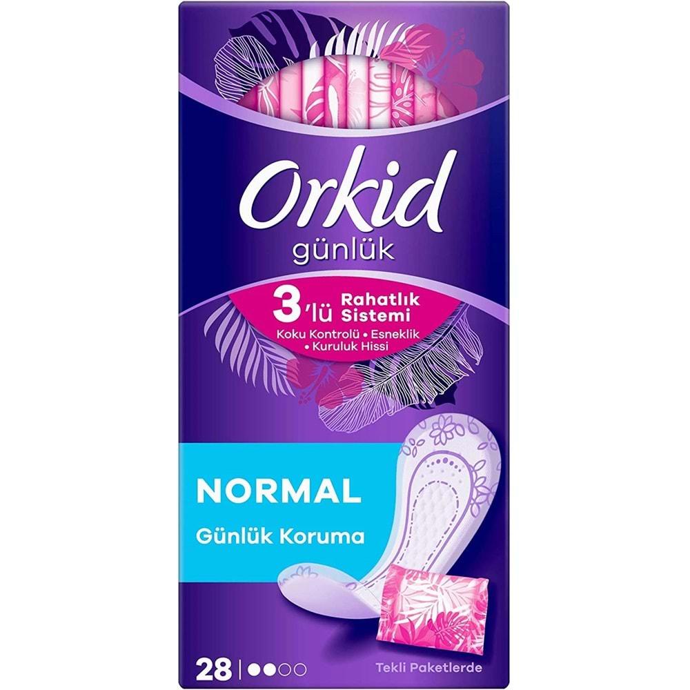 Orkid Günlük Ped Günlük Koruma Normal 112 Adet Ekonomik Paket (Tekli Paketlerde) (4PK*28)