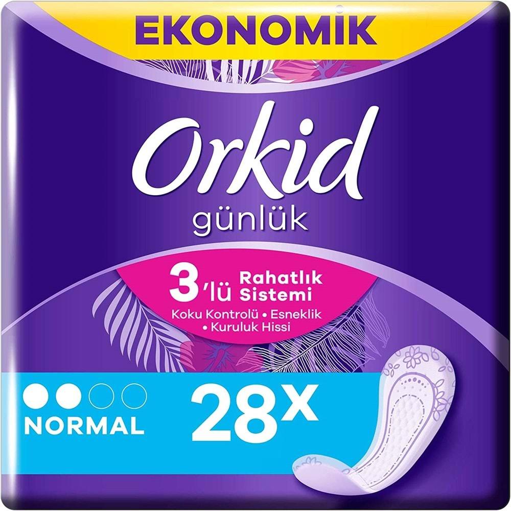 Orkid Günlük Ped Günlük Koruma Normal 336 Adet Ekonomik Paket (Tekli Paketlerde) (12PK*28)