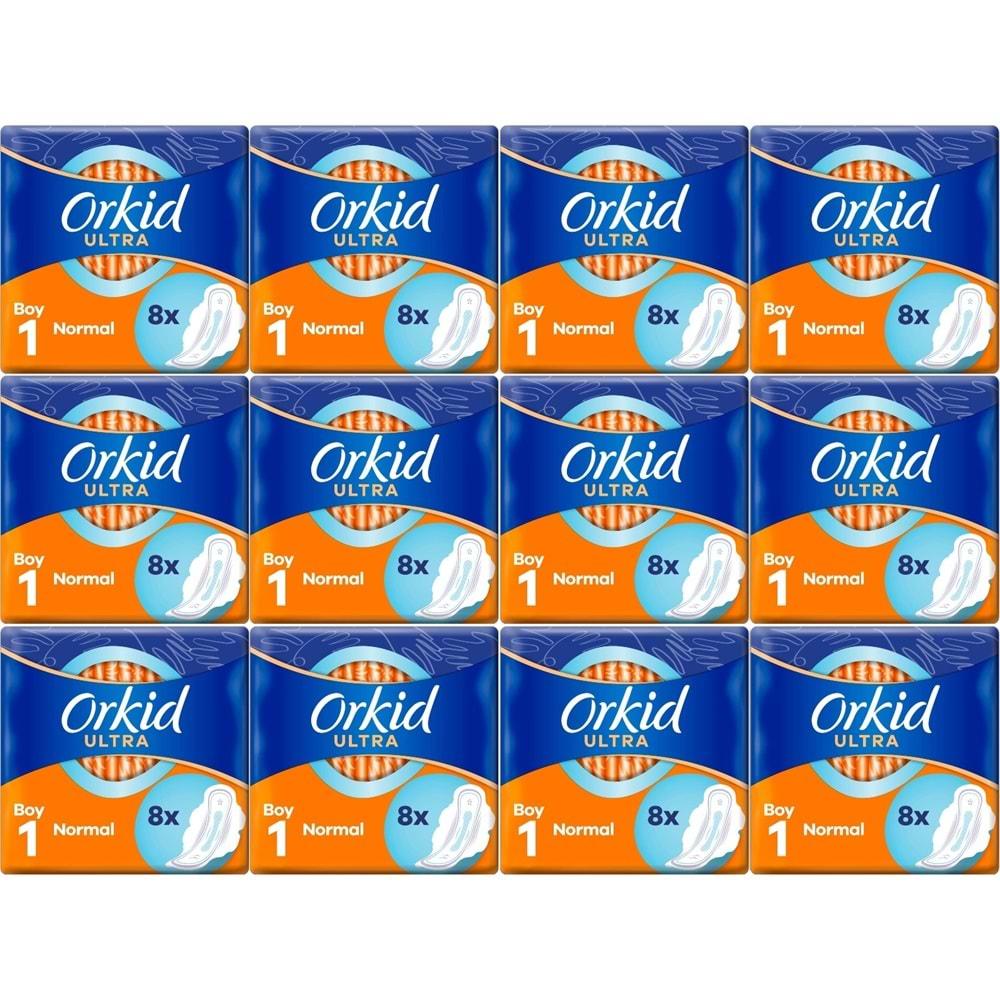 Orkid Hijyenik Ped Ultra Extra Normal 96 Adet Standart Pk (12PK*8)