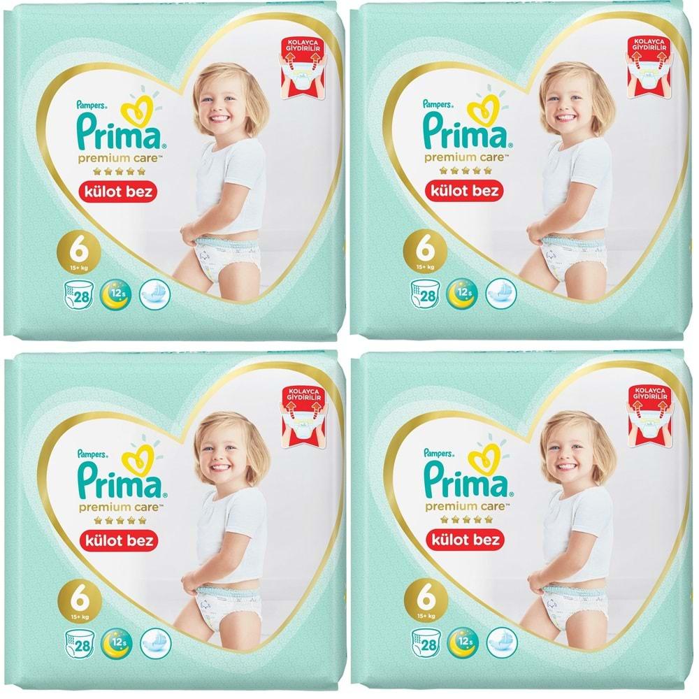 Prima Premium Care Külot Bebek Bezi Beden:6 (15+) 112 Adet Süper Ekonomik Fırsat Pk