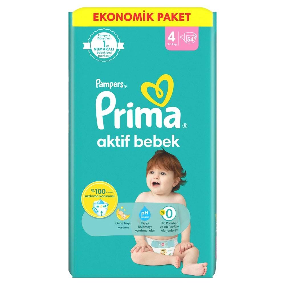 Prima Bebek Bezi Beden:4 (9-14Kg) Maxi 432 Adet Dev Ekonomik Fırsat Pk