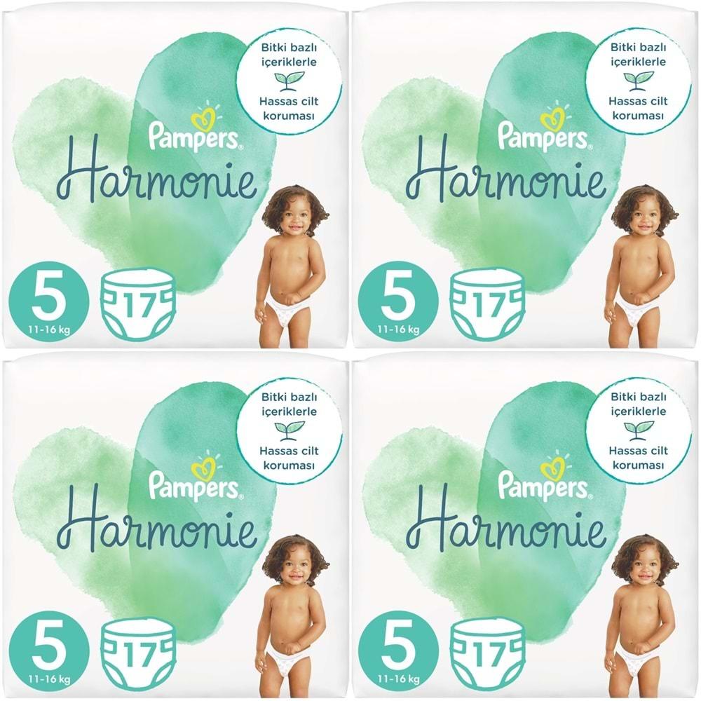 Prima Pampers Harmonie Bebek Bezi Beden:5 (11-16Kg) Junior 68 Adet Süper Ekonomik Fırsat Pk