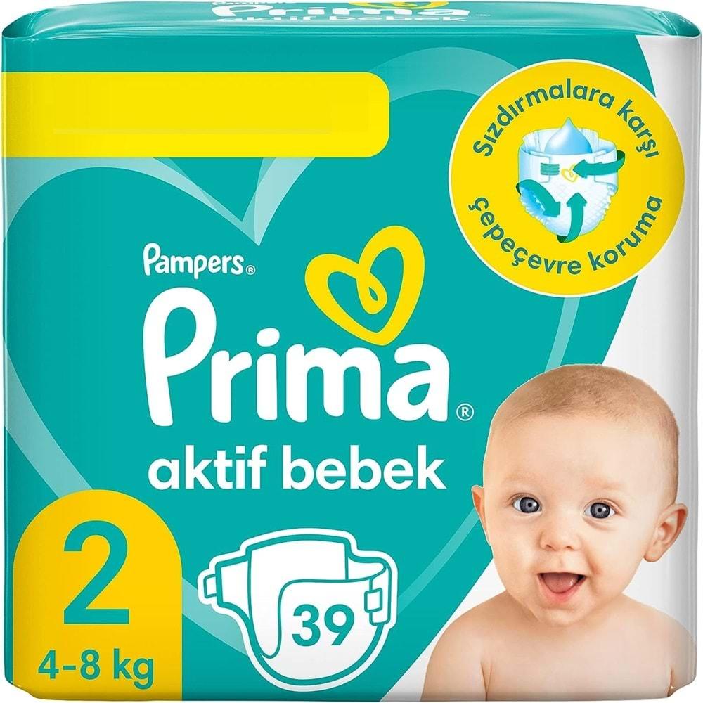 Prima Bebek Bezi Beden:2 (4-8Kg) Mini 195 Adet Mega Ekonomik Pk