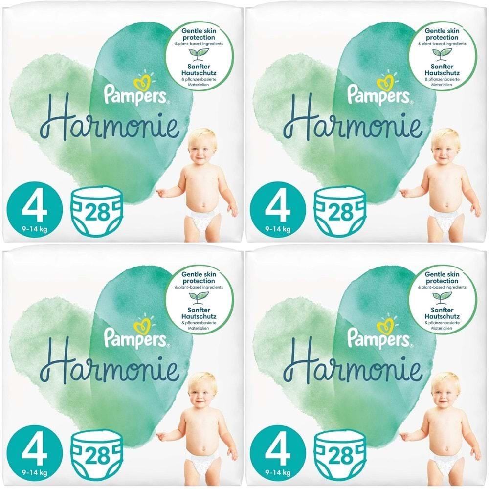 Prima Pampers Harmonie Bebek Bezi Beden:4 (9-14KG) Maxi 112 Adet Avantaj Ultra Fırsat Pk