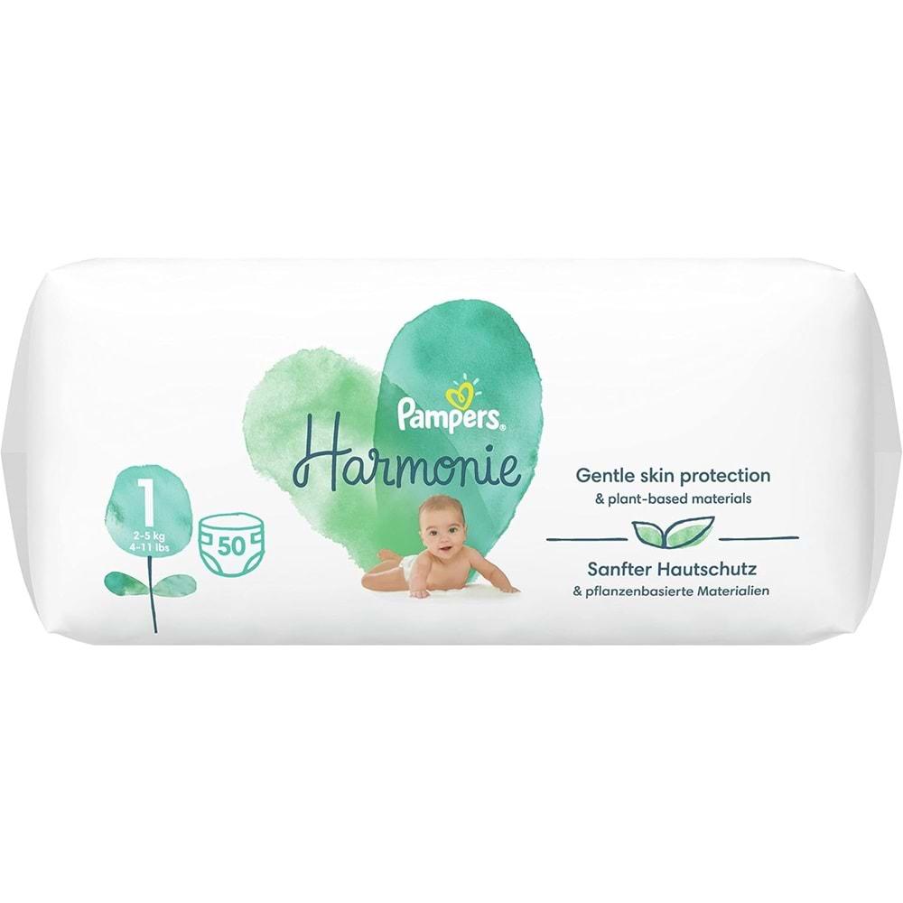 Prima Pampers Harmonie Bebek Bezi 1 Beden 2-5 KG Yenidoğan 50 Adet + 2 Beden 4-8 KG Mini 39 Adet