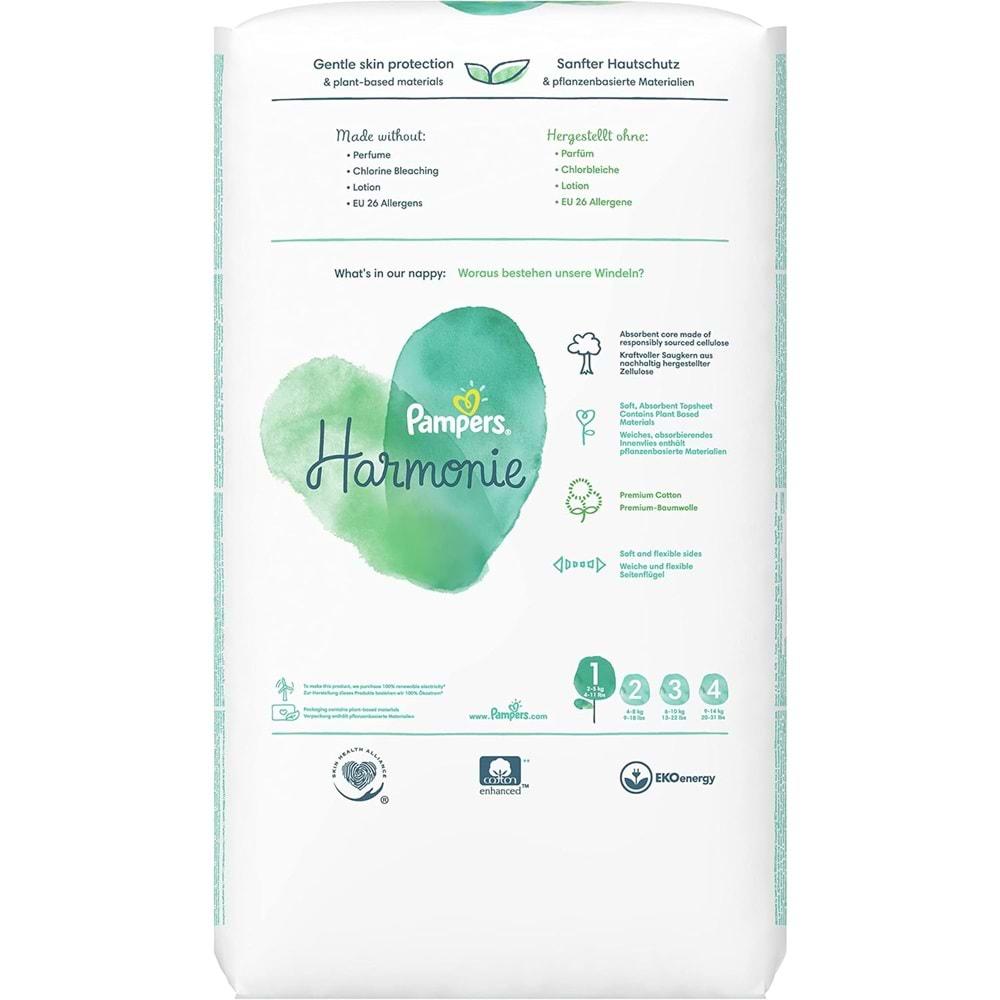 Prima Pampers Harmonie Bebek Bezi 1 Beden 2-5 KG Yenidoğan 50 Adet + 2 Beden 4-8 KG Mini 39 Adet