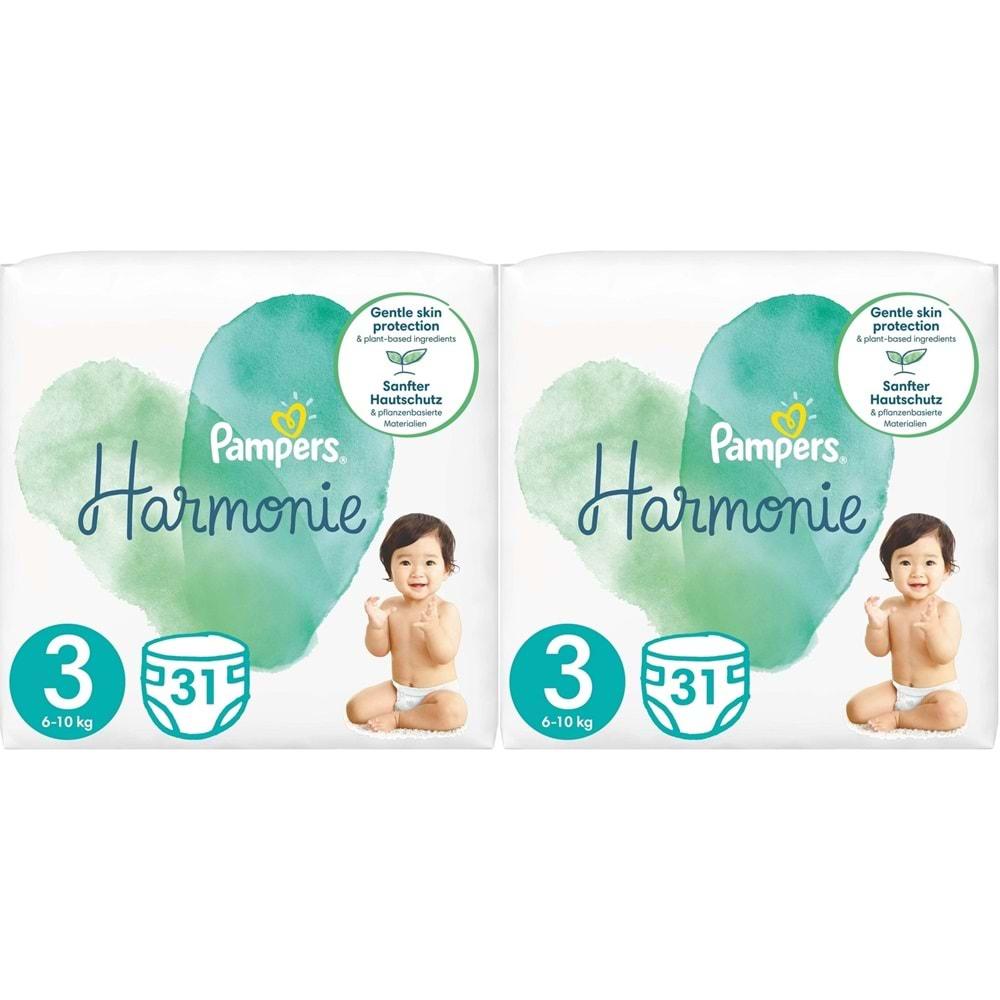 Prima Pampers Harmonie Bebek Bezi Beden:3 (6-10KG) Midi 62 Adet Ekonomik Ultra Fırsat Pk