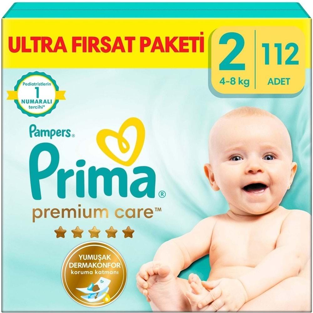 Prima Premium Care Bebek Bezi Beden:2 (4-8KG) Mini 448 Adet Avantaj Ultra Fırsat Pk