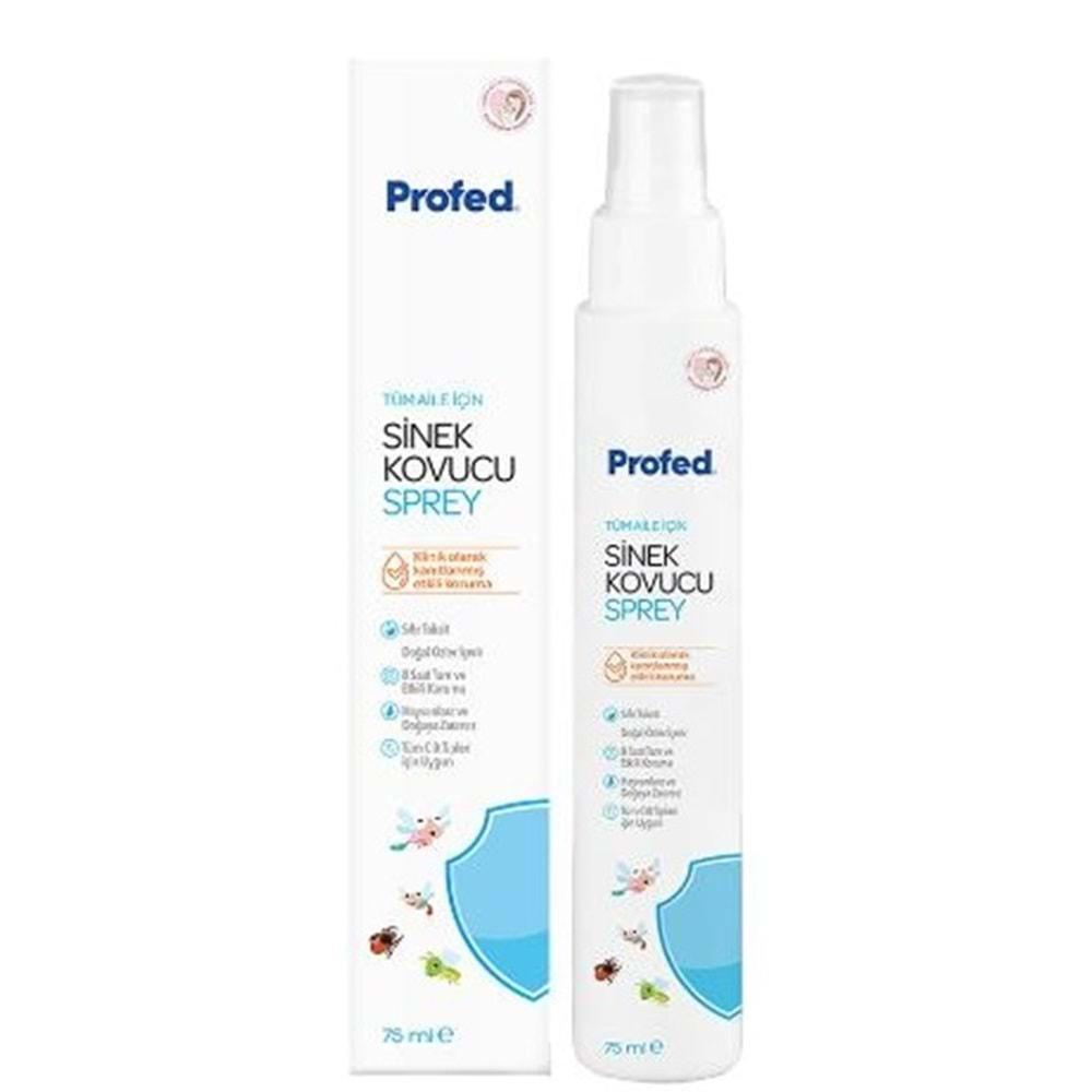 Profed Baby Doğal Sinek Kovucu - Kene ve Bit Türev Sprey 75ML (Anne ve Bebekler için) (4 Lü Set)