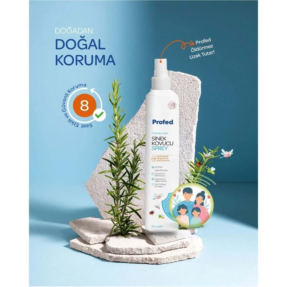 Profed Baby Doğal Sinek Kovucu - Kene ve Bit Türev Sprey 75ML (Anne ve Bebekler için) (5 Li Set)