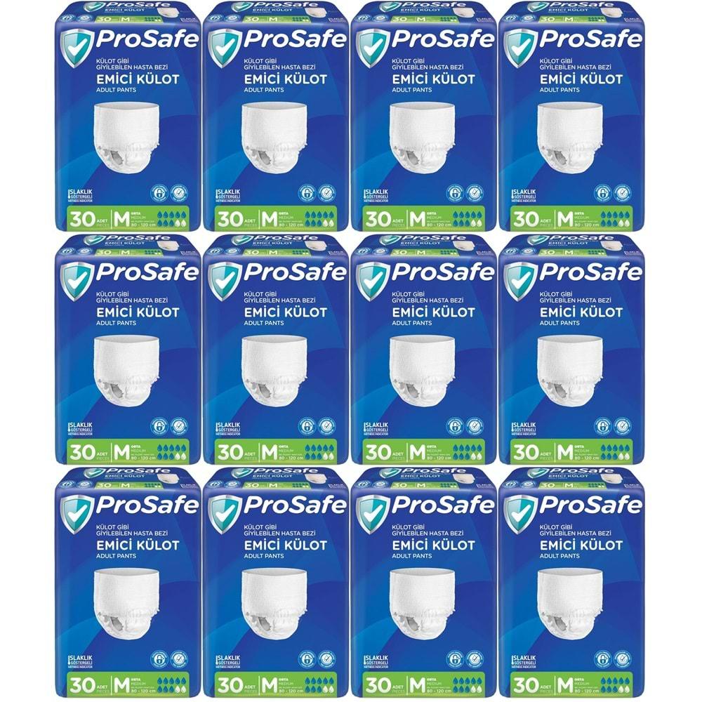 Prosafe Emici Külot Hasta Bezi Orta-Medium 360 Adet (12PK*30)