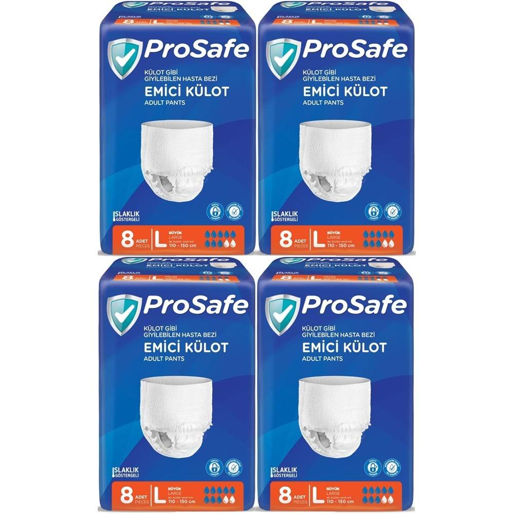 Prosafe Emici Külot Hasta Bezi Büyük-Large 32 Adet (4PK*8)