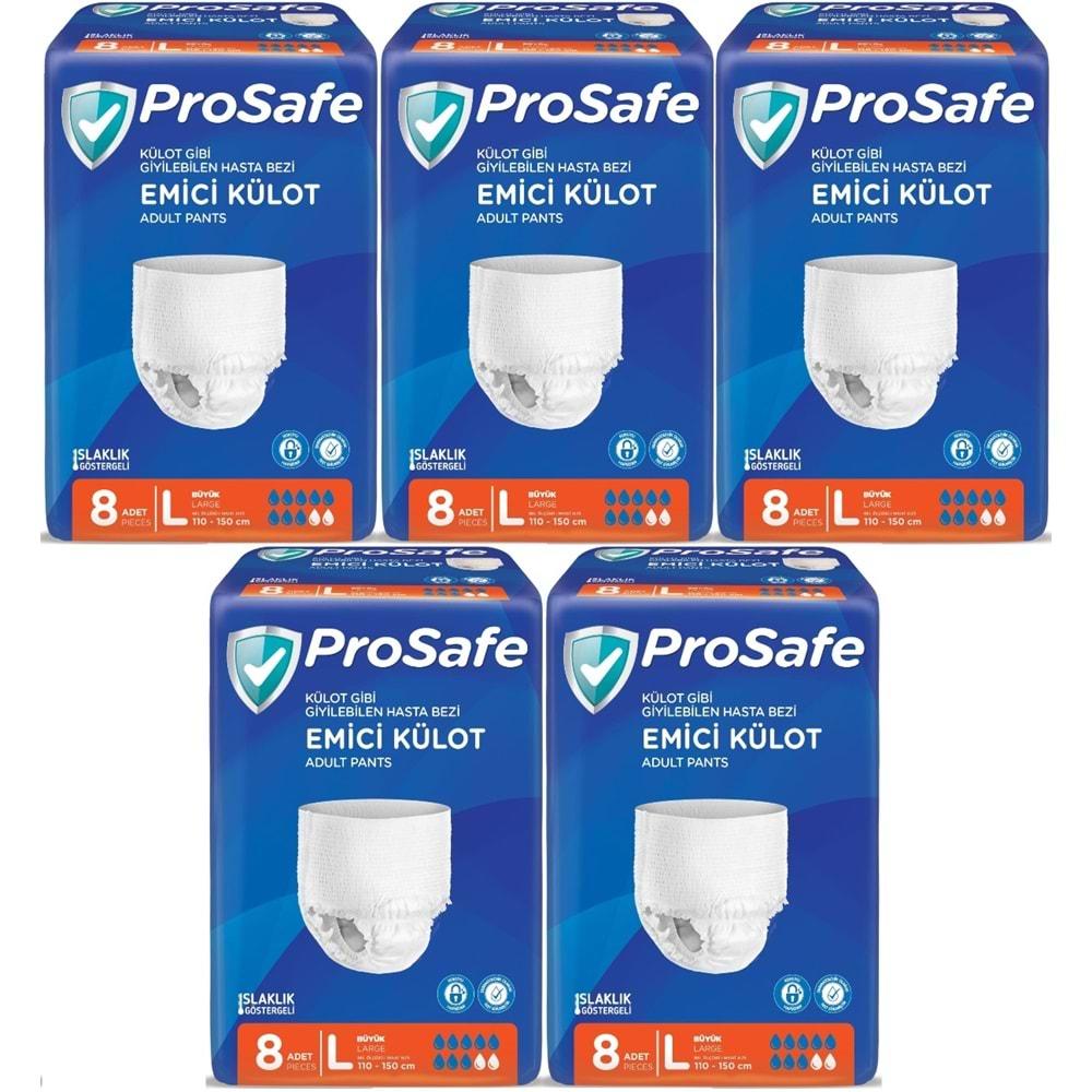 Prosafe Emici Külot Hasta Bezi Büyük-Large 40 Adet (5PK*8)