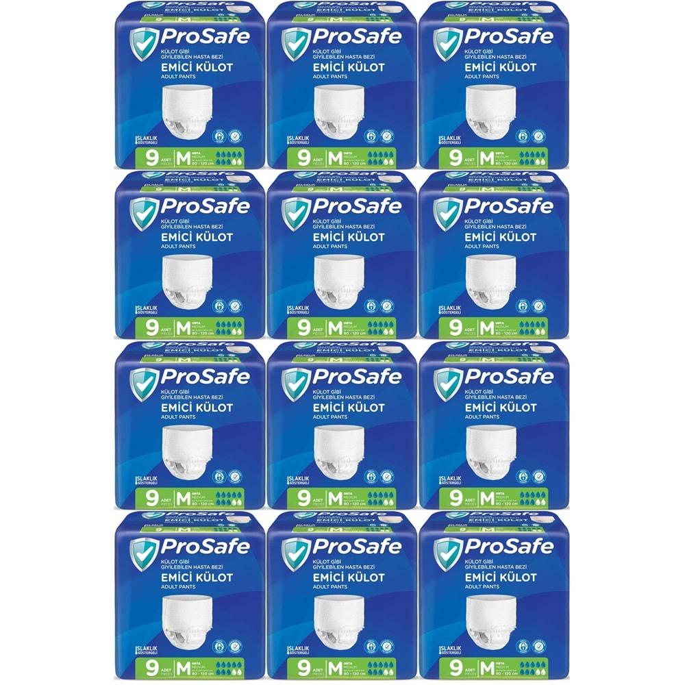 Prosafe Emici Külot Hasta Bezi Orta-Medium 108 Adet (12PK*9)