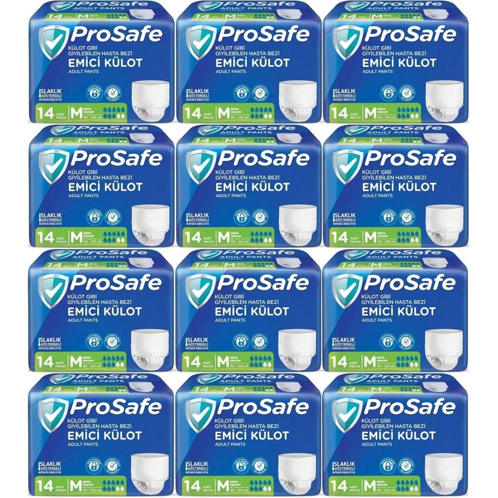 Prosafe Emici Külot Hasta Bezi M - Orta - Medium 168 Adet (12PK*14)